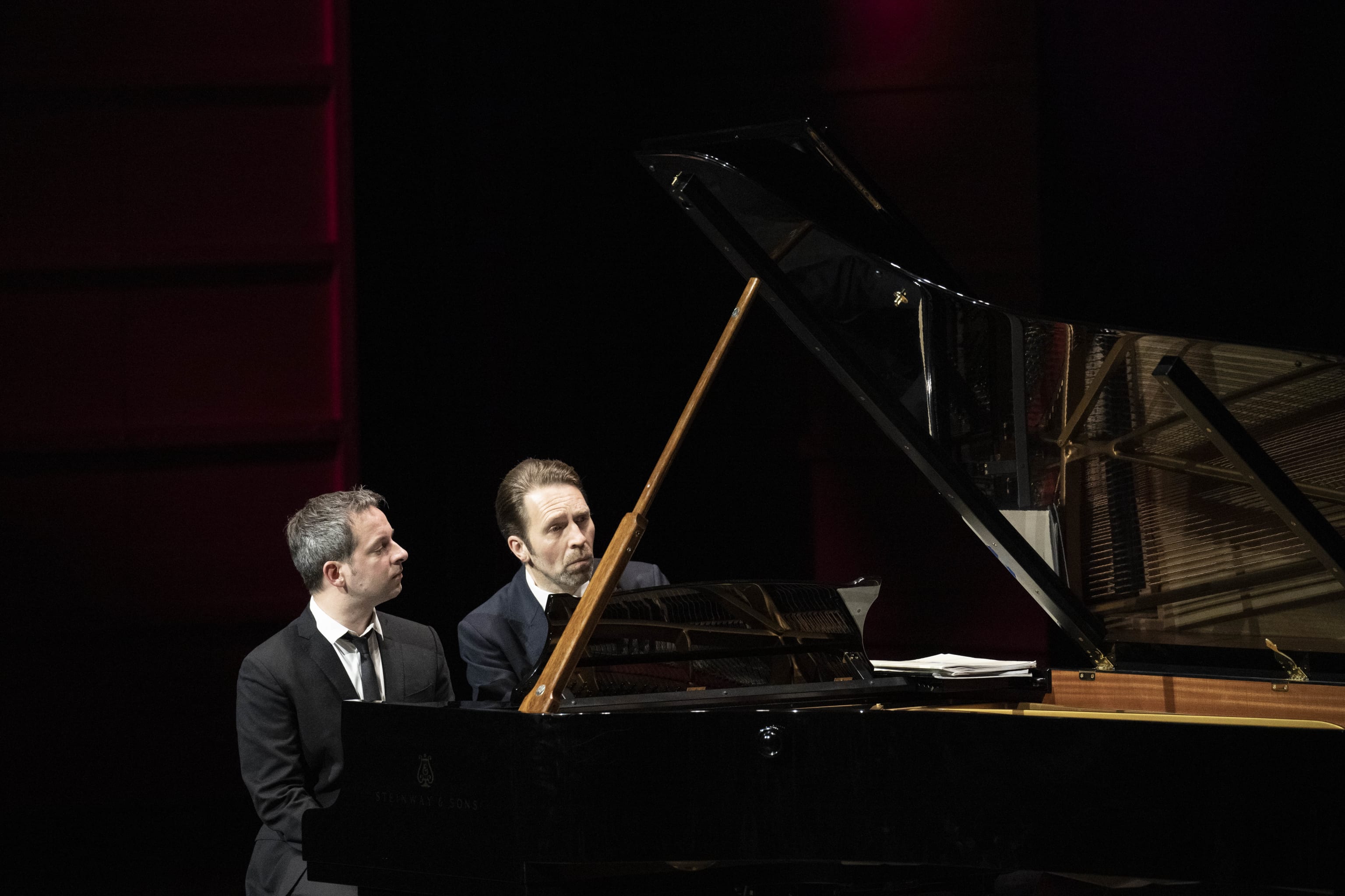 Leif Ove Andsnes & Bertrand Chamayou. Foto: Thor Brødreskift